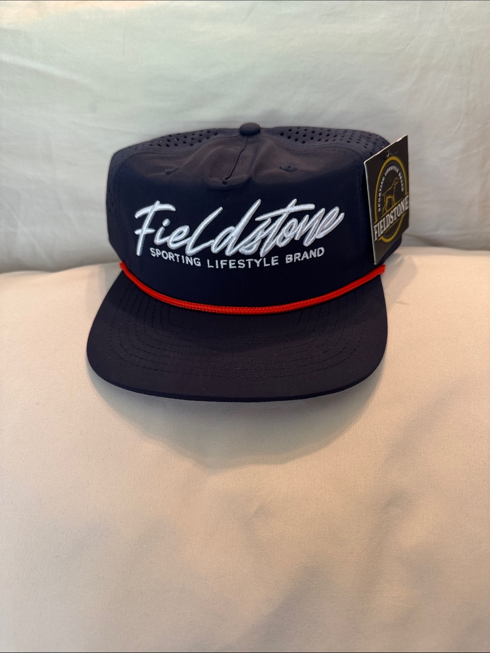 Fieldstone Navy Rope-Accent Snapback Cap